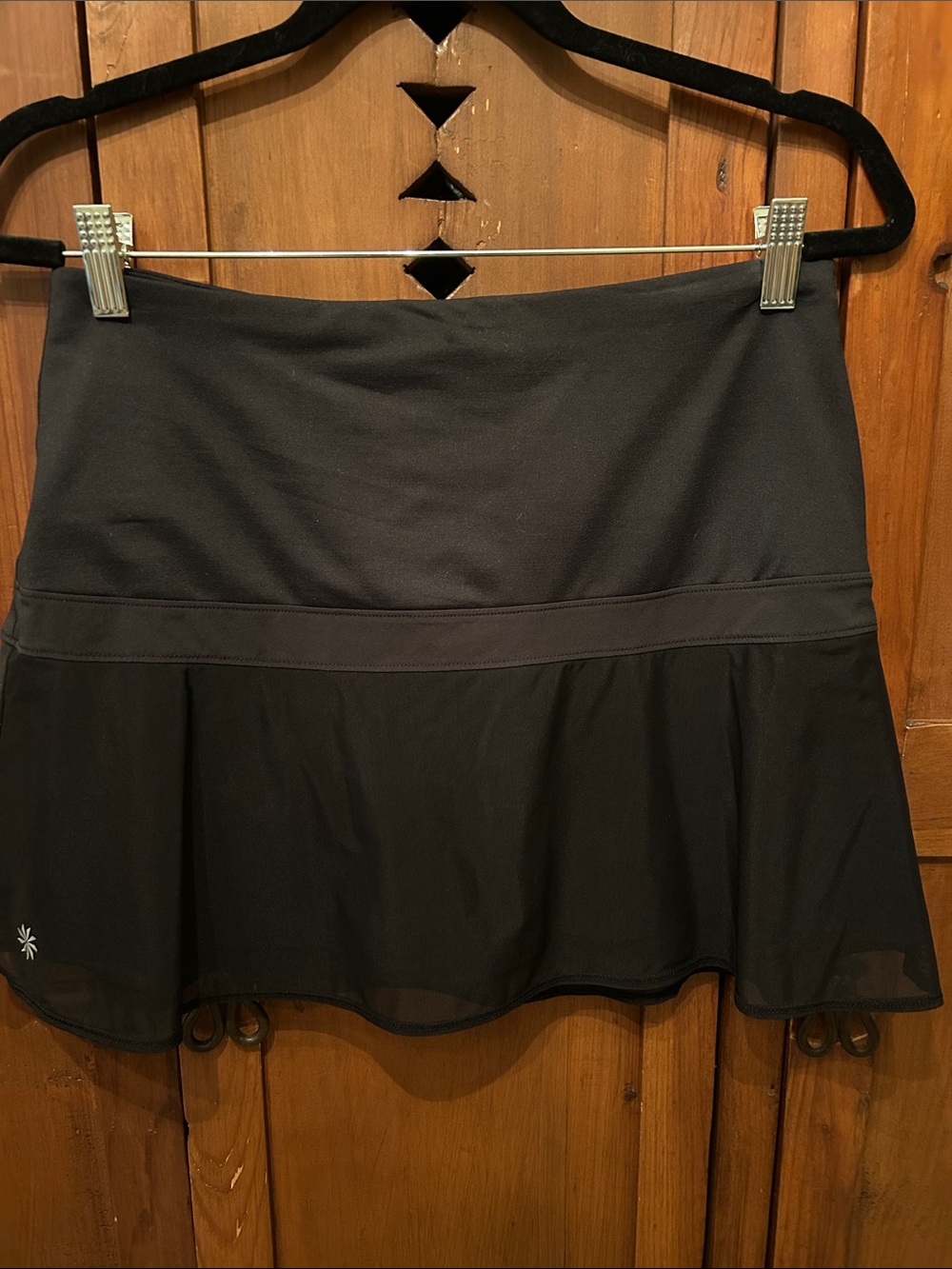 Athleta Black Flounce Athletic Skort